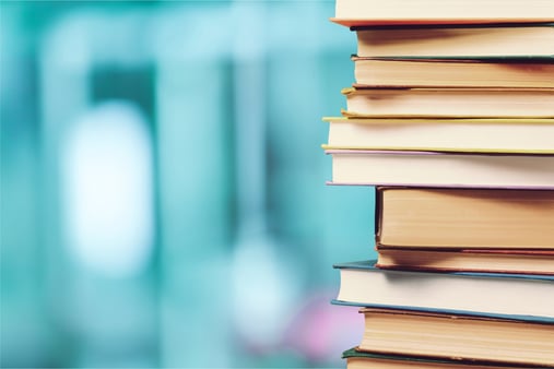 books stacked