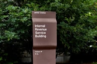 IRS building sign, related to the 2026 limits for HSAs, HDHPs, and excepted benefit HRAs