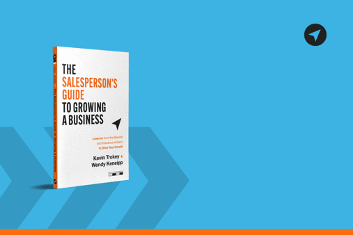 Header that contains an image of the book The Salesperson's Guide to Growing a Business. 