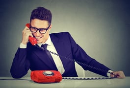 Desperate businessperson 