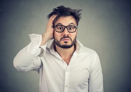 A worker who realizes they did something stupid