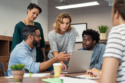 A team working together 