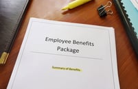 An employee benefits package and summary of benefits. 
