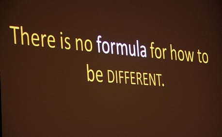 Brown background with the words 