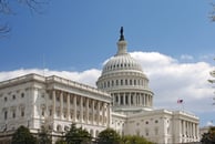 The US Capitol building, where Congress is located. 