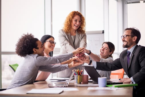 Happy and engaged employees