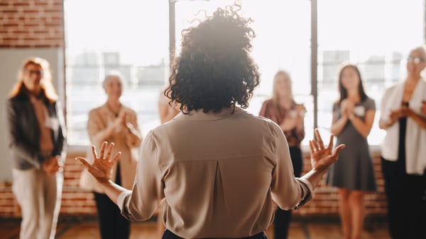 The concept of speaking to and inspiring your team 