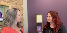 Wendy and Rose speaking with each other during an interview