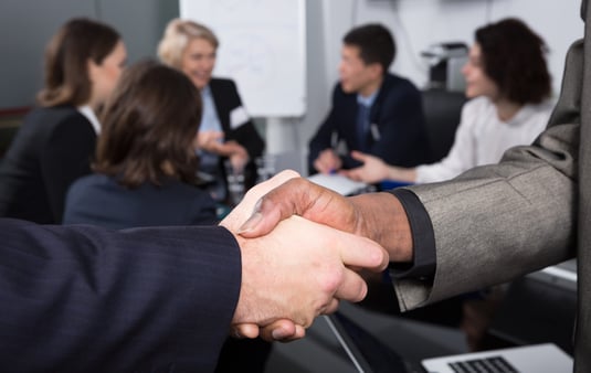 Business Community working together