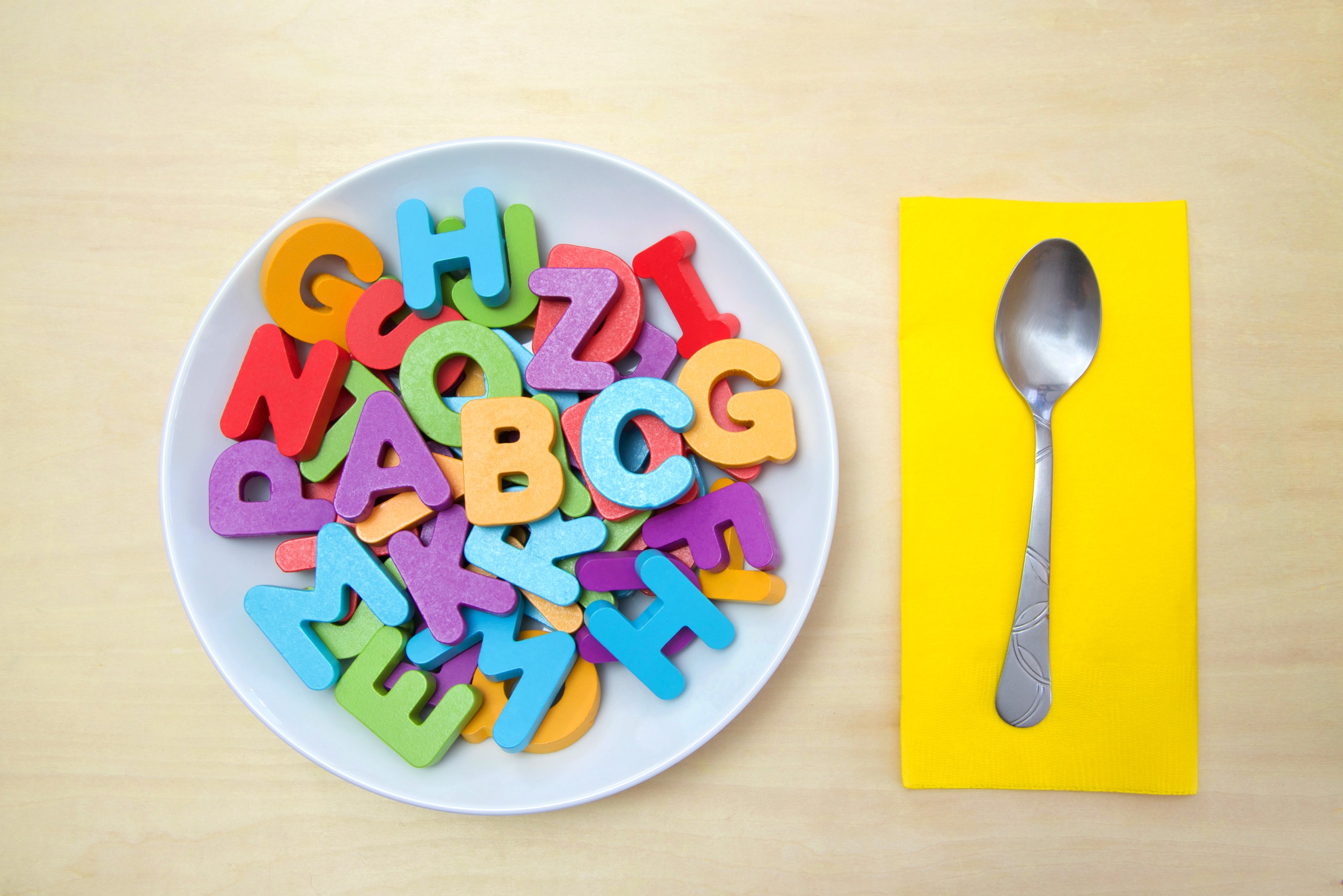 A soup bowl full of letters 