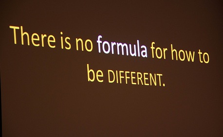 Brown background with the words 